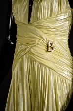 VESTIDO BABYLON VERDE METÁLICO - Imagen 4