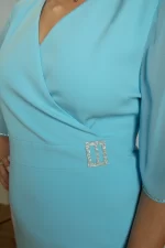 VESTIDO CELESTE - Imagen 3