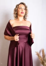 VESTIDO BURDEOS - Imagen 2