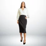 Vestido Blanco Y Negro