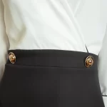 Vestido Blanco Y Negro - Imagen 3